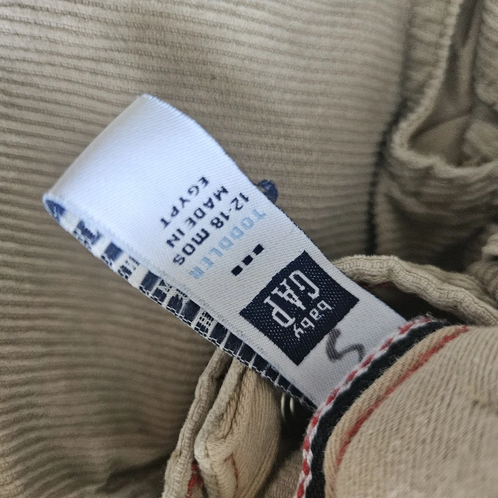 baby gap courduroy pants, 12 - 18 months